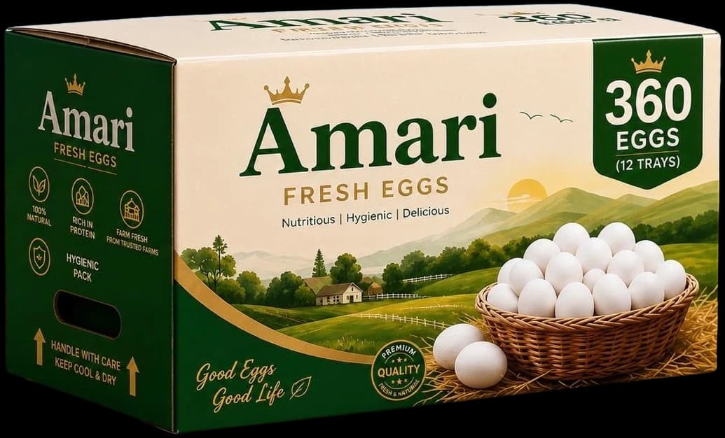 Amari Fresh Eggs 360-count carton